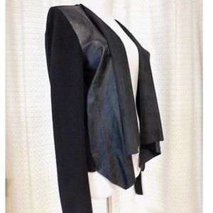 Black faux leather jacket